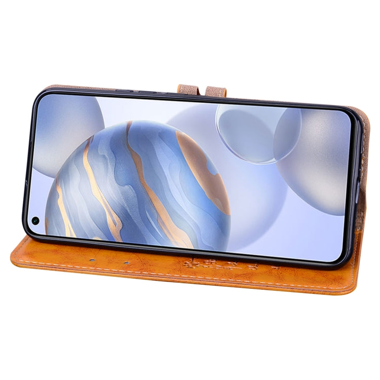 For Huawei Honor 30 Business Style Oil Wax Texture Horizontal Flip Leather Case with Holder & Card Slots & Wallet