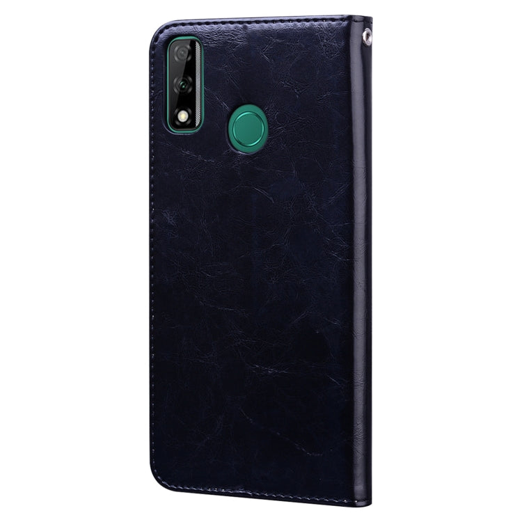 For Huawei Y8s(Global Official Version) Business Style Oil Wax Texture Horizontal Flip Leather Case with Holder & Card Slots & Wallet