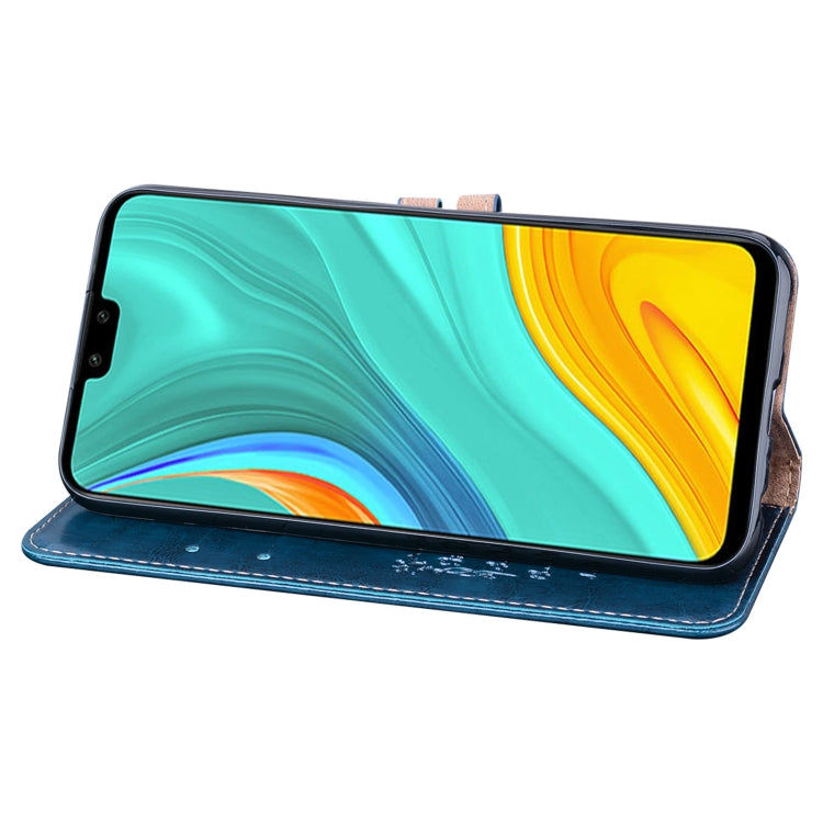 For Huawei Y8s(Global Official Version) Business Style Oil Wax Texture Horizontal Flip Leather Case with Holder & Card Slots & Wallet