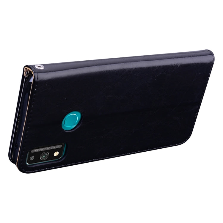 For Huawei Honor 9X Lite Business Style Oil Wax Texture Horizontal Flip Leather Case with Holder & Card Slots & Wallet