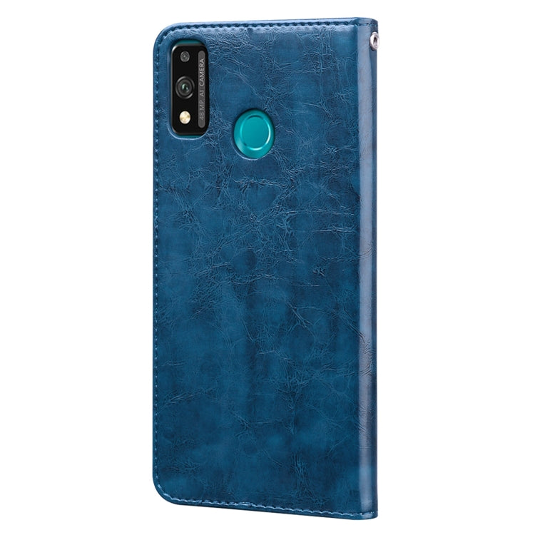 For Huawei Honor 9X Lite Business Style Oil Wax Texture Horizontal Flip Leather Case with Holder & Card Slots & Wallet