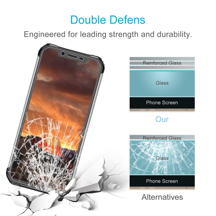 For Blackview BV9600 E 50 PCS 0.26mm 9H 2.5D Tempered Glass Film