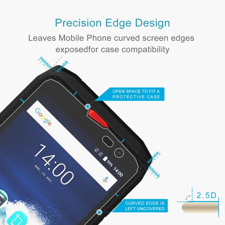 For Crosscall Action X3 50 PCS 0.26mm 9H 2.5D Tempered Glass Film