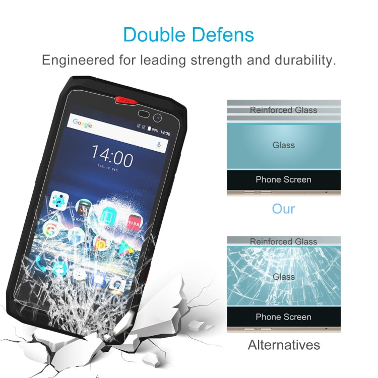 For Crosscall Action X3 50 PCS 0.26mm 9H 2.5D Tempered Glass Film