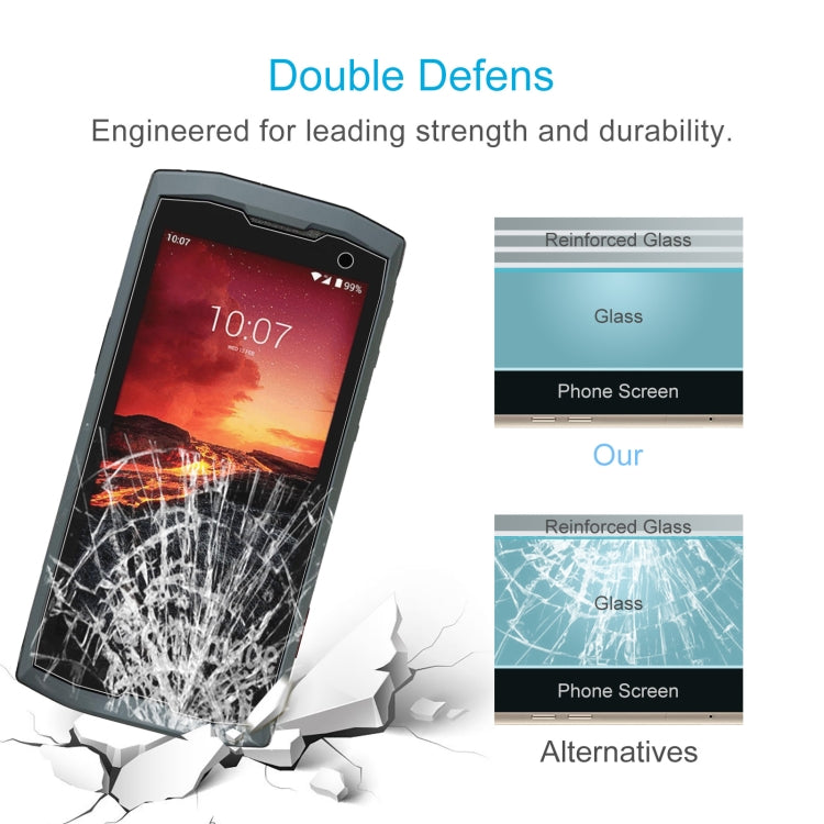For Crosscall Core M4 Go 50 PCS 0.26mm 9H 2.5D Tempered Glass Film