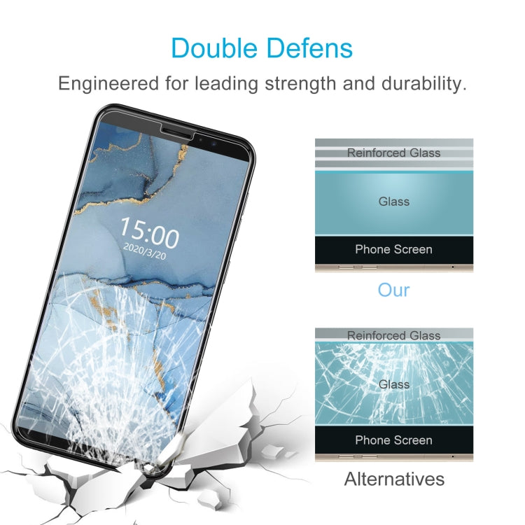 For Cubot Hafury A7 50 PCS 0.26mm 9H 2.5D Tempered Glass Film