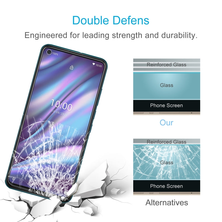 For Wiko View 5 Plus 50 PCS 0.26mm 9H 2.5D Tempered Glass Film