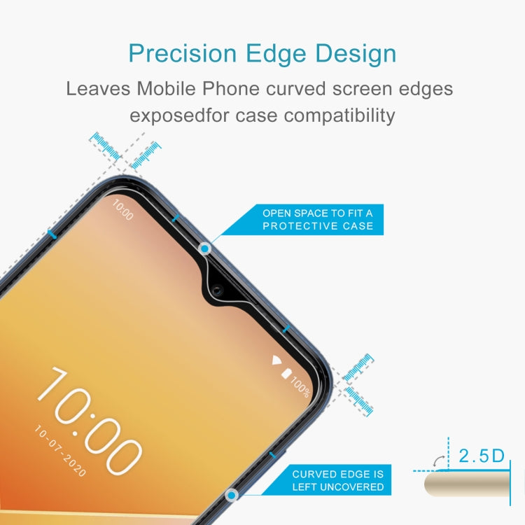 For Wiko Y81 50 PCS 0.26mm 9H 2.5D Tempered Glass Film