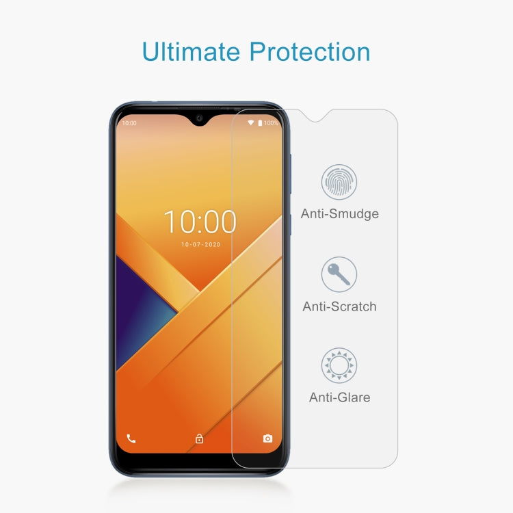 For Wiko Y81 50 PCS 0.26mm 9H 2.5D Tempered Glass Film
