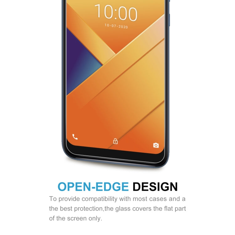 For Wiko Y81 50 PCS 0.26mm 9H 2.5D Tempered Glass Film
