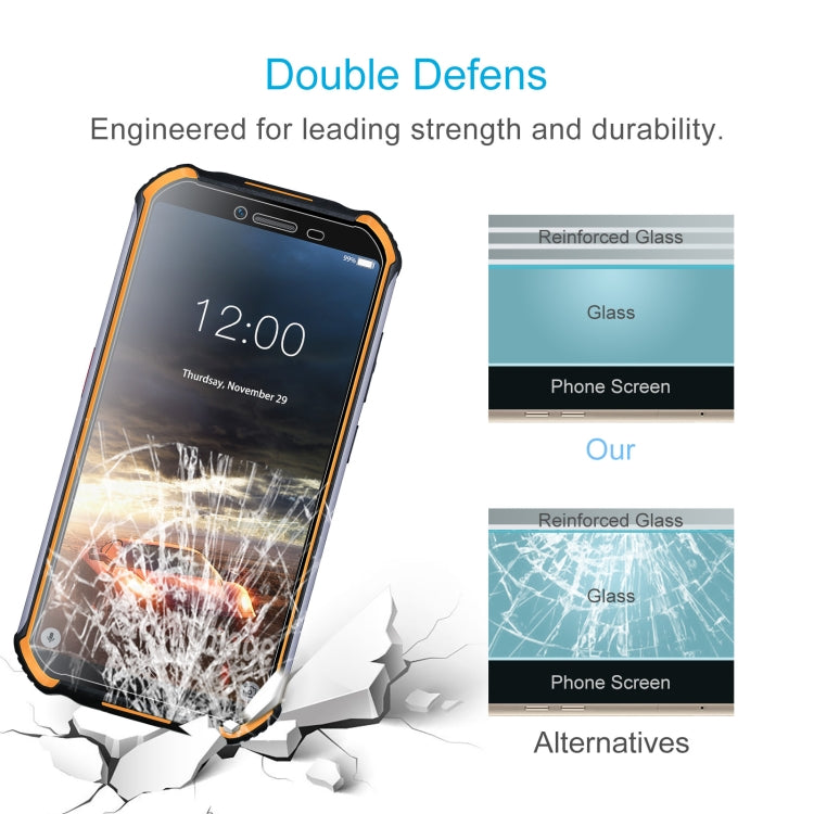 For Doogee S40 50 PCS 0.26mm 9H 2.5D Tempered Glass Film