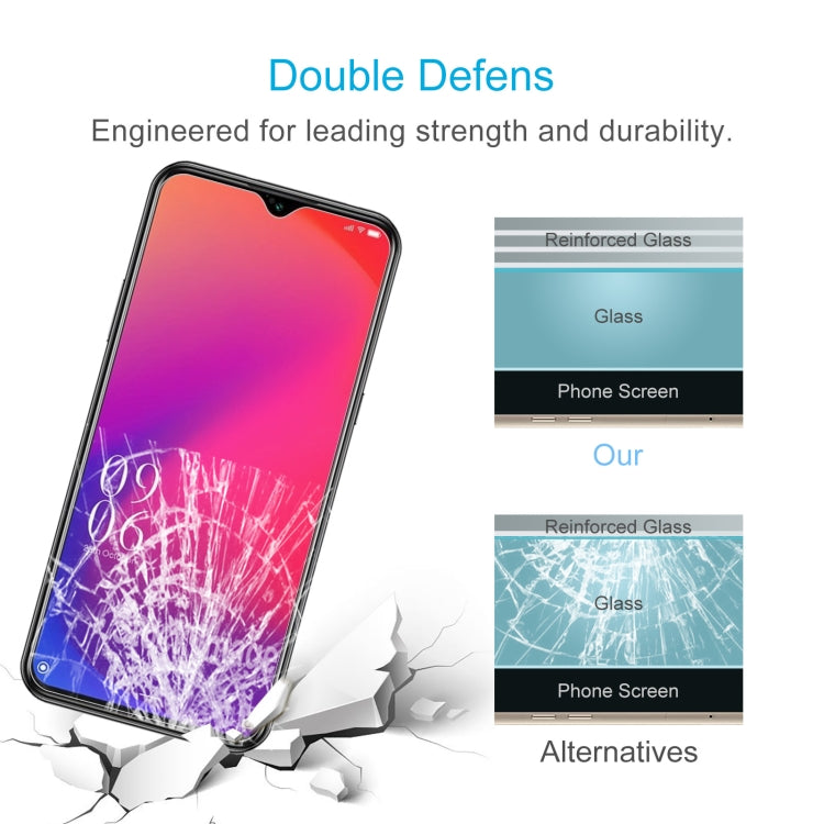 For Doogee X95 / X95 Pro  50 PCS 0.26mm 9H 2.5D Tempered Glass Film