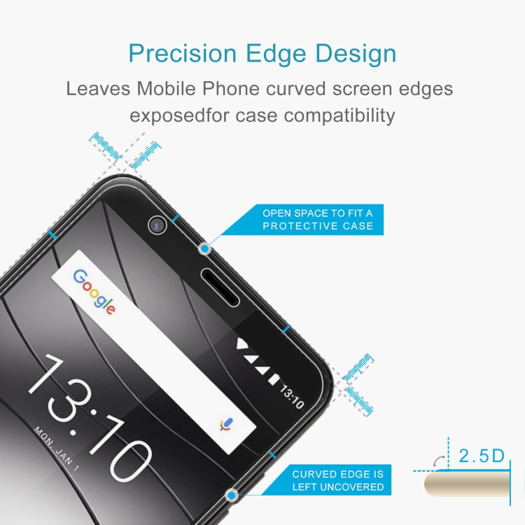 For Gigaset GS280 50 PCS 0.26mm 9H 2.5D Tempered Glass Film