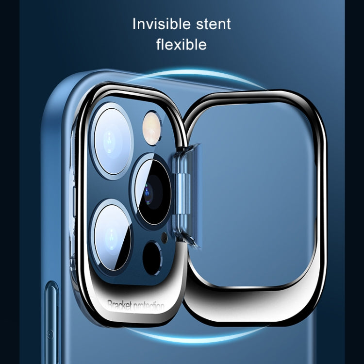 For iPhone 12 mini Shockproof Ultra-thin Right Angle Protective Case with Invisible Holder