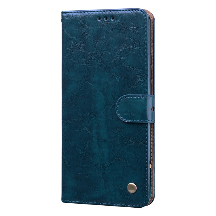 For Xiaomi Redmi 9 Business Style Oil Wax Texture Horizontal Flip Leather Case, with Holder & Card Slots & Wallet