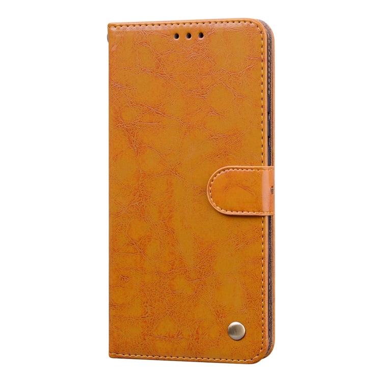 For Xiaomi Redmi 9 Business Style Oil Wax Texture Horizontal Flip Leather Case, with Holder & Card Slots & Wallet