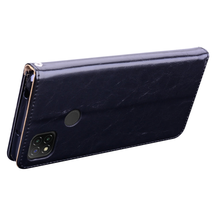 For Xiaomi Redmi 9C Business Style Oil Wax Texture Horizontal Flip Leather Case, with Holder & Card Slots & Wallet