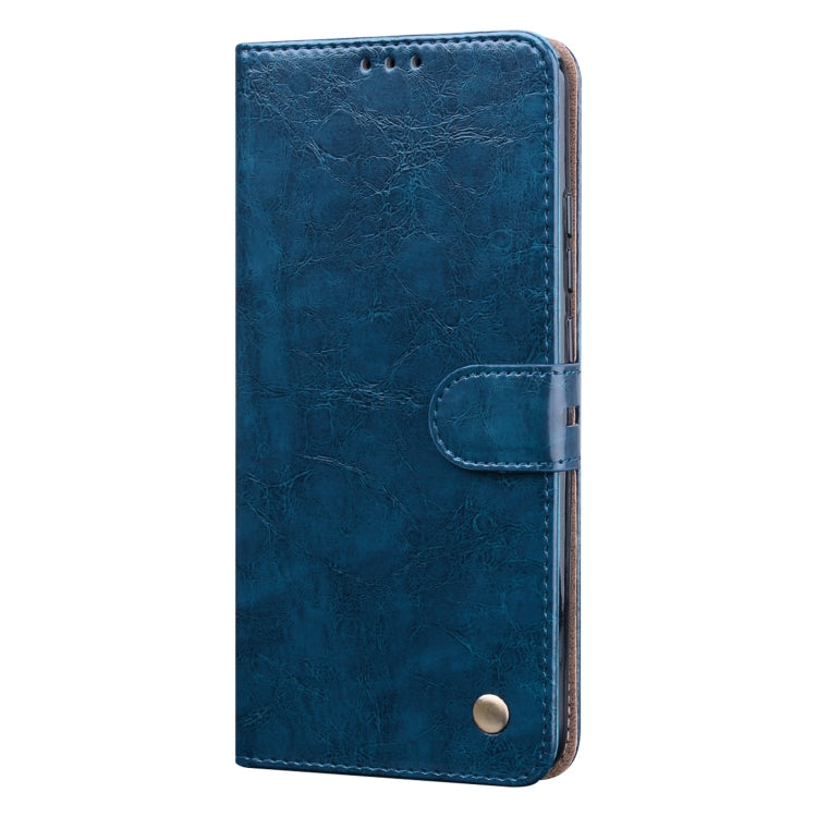 For Xiaomi Redmi 9C Business Style Oil Wax Texture Horizontal Flip Leather Case, with Holder & Card Slots & Wallet