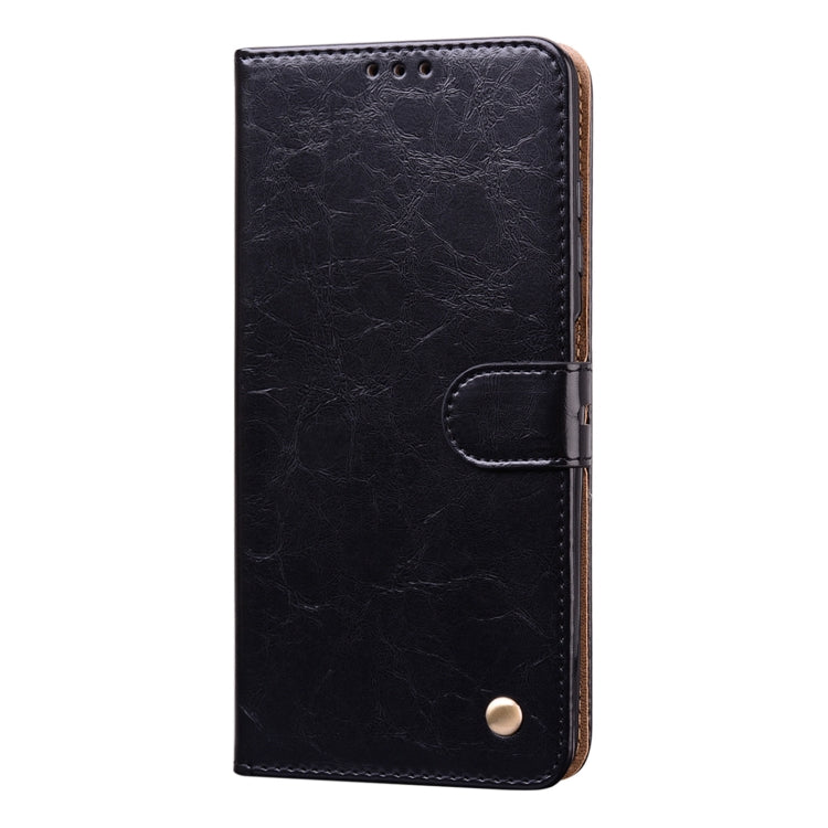 For Xiaomi Poco X3 NFC Business Style Oil Wax Texture Horizontal Flip Leather Case, with Holder & Card Slots & Wallet