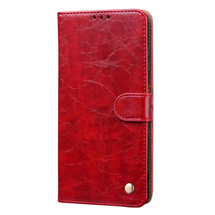 For Xiaomi Poco X3 NFC Business Style Oil Wax Texture Horizontal Flip Leather Case, with Holder & Card Slots & Wallet