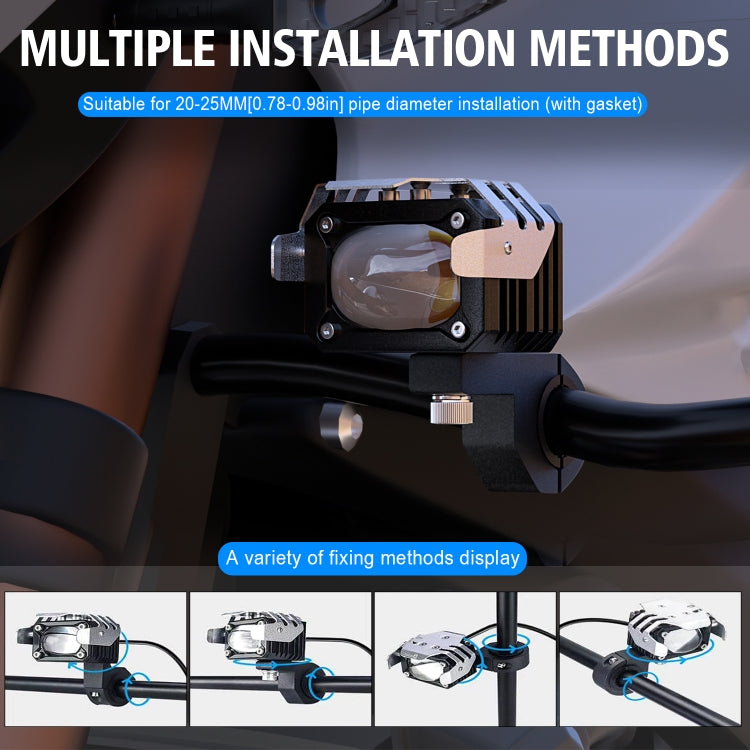 CS-1201A1 Motorcycle LED Spotlight High Beam / Low Beam / Strobe Light