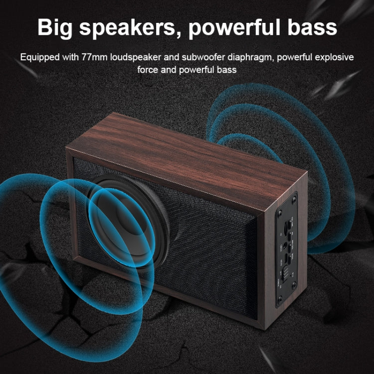 W20 Bluetooth 4.2 Simple Wooden Bluetooth Speaker