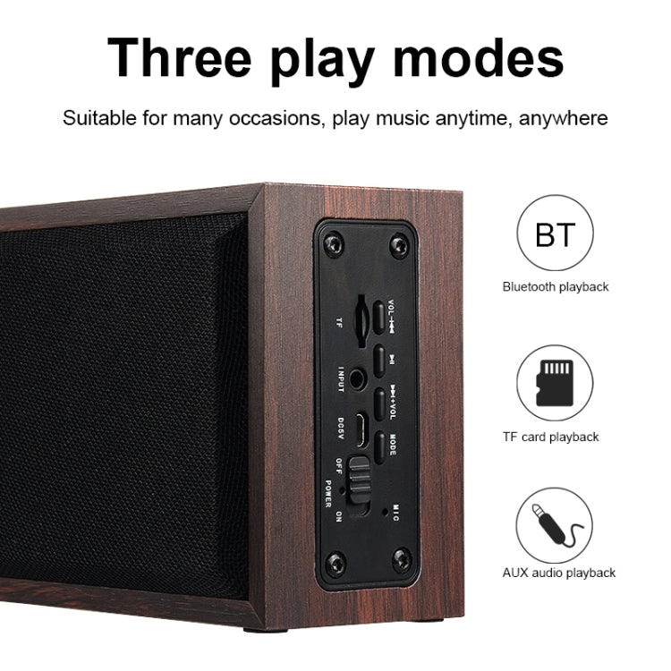W20 Bluetooth 4.2 Simple Wooden Bluetooth Speaker