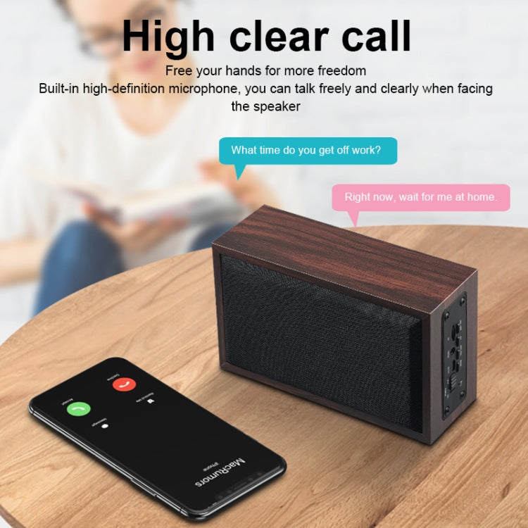 W20 Bluetooth 4.2 Simple Wooden Bluetooth Speaker