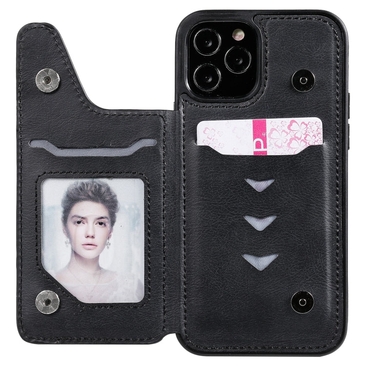 For iPhone 12 / 12 Pro Solid Color Double Buckle Zipper Shockproof Protective Case