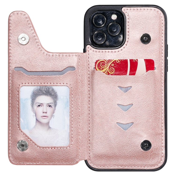 For iPhone 12 / 12 Pro Solid Color Double Buckle Zipper Shockproof Protective Case