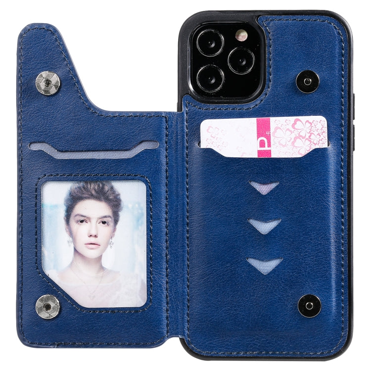 For iPhone 12 / 12 Pro Solid Color Double Buckle Zipper Shockproof Protective Case