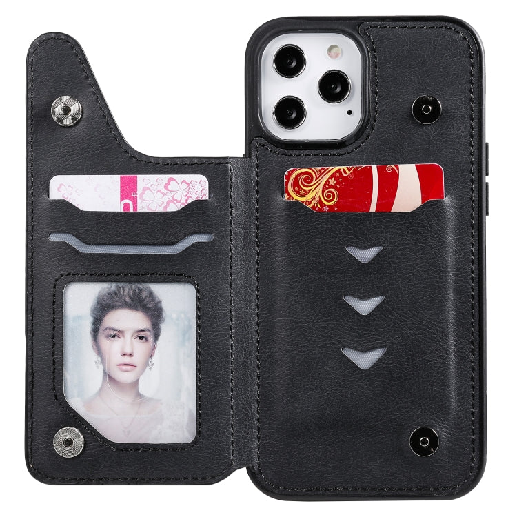 For iPhone 12 Pro Max Solid Color Double Buckle Zipper Shockproof Protective Case
