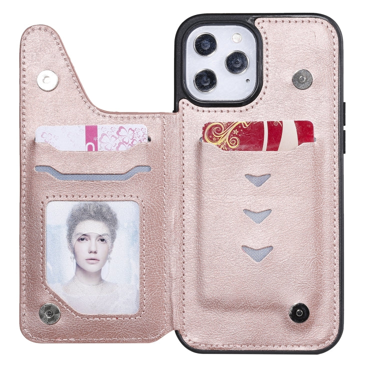 For iPhone 12 Pro Max Solid Color Double Buckle Zipper Shockproof Protective Case