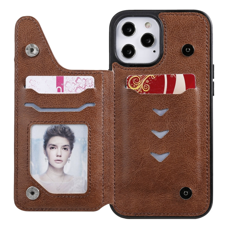 For iPhone 12 Pro Max Solid Color Double Buckle Zipper Shockproof Protective Case
