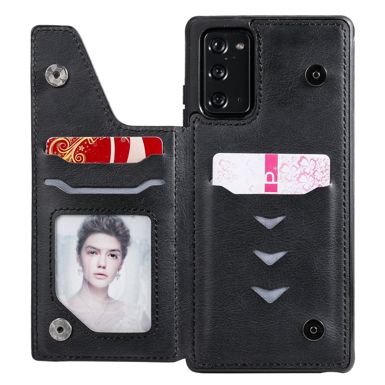 Solid Color Double Buckle Zipper Shockproof Protective Case For Samsung Galaxy Note20