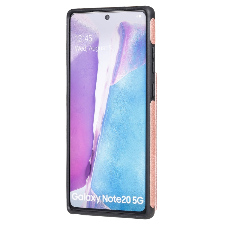 Solid Color Double Buckle Zipper Shockproof Protective Case For Samsung Galaxy Note20
