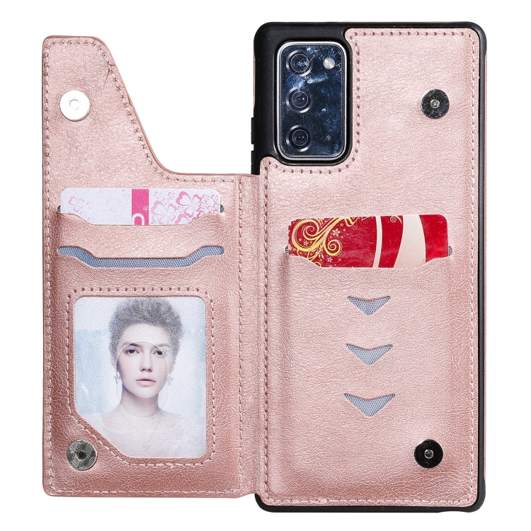 Solid Color Double Buckle Zipper Shockproof Protective Case For Samsung Galaxy Note20