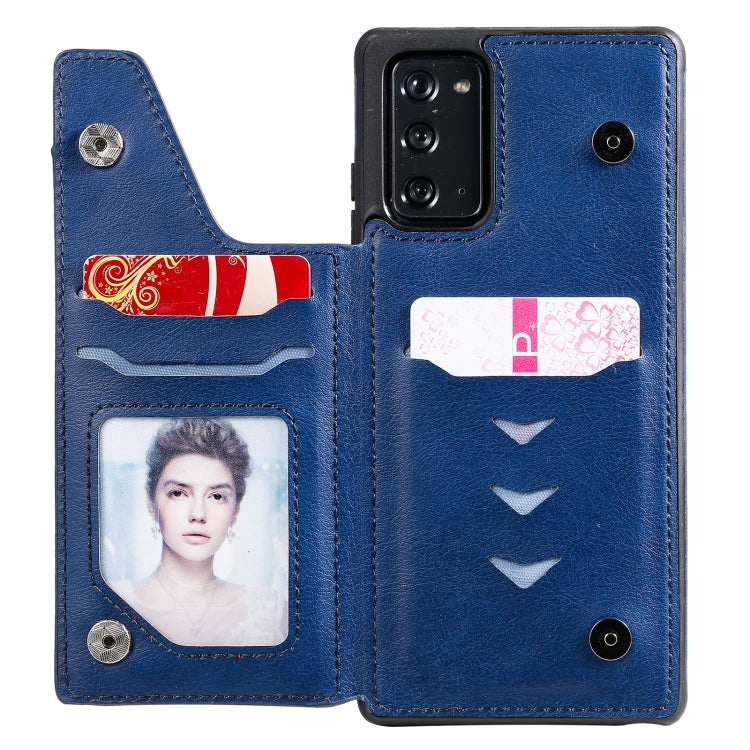 Solid Color Double Buckle Zipper Shockproof Protective Case For Samsung Galaxy Note20