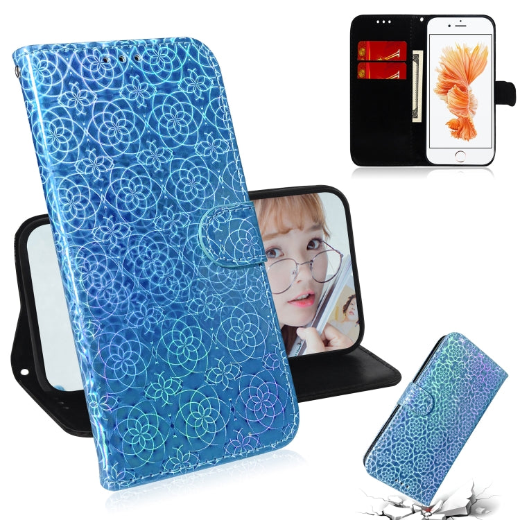 For iPhone 6 & 6s Solid Color Colorful Magnetic Buckle Horizontal Flip PU Leather Case with Holder & Card Slots & Wallet & Lanyard