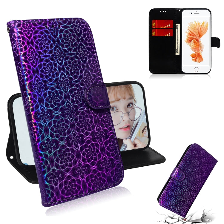 For iPhone 6 & 6s Solid Color Colorful Magnetic Buckle Horizontal Flip PU Leather Case with Holder & Card Slots & Wallet & Lanyard