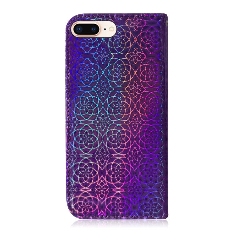 For iPhone 7 Plus / 8 Plus Solid Color Colorful Magnetic Buckle Horizontal Flip PU Leather Case with Holder & Card Slots & Wallet & Lanyard
