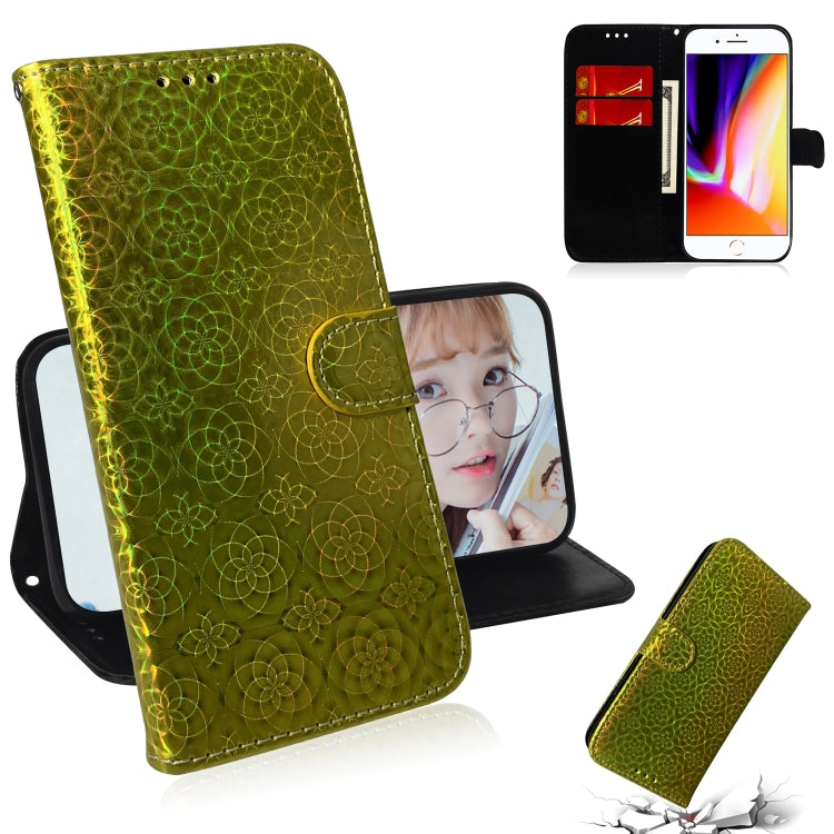 For iPhone 7 Plus / 8 Plus Solid Color Colorful Magnetic Buckle Horizontal Flip PU Leather Case with Holder & Card Slots & Wallet & Lanyard