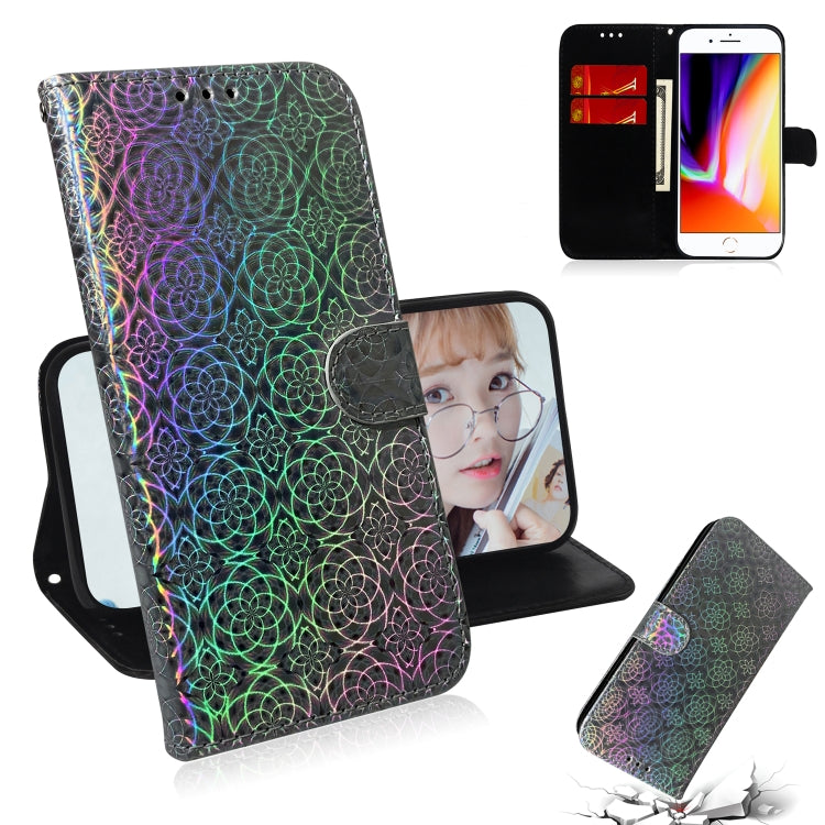 For iPhone 7 Plus / 8 Plus Solid Color Colorful Magnetic Buckle Horizontal Flip PU Leather Case with Holder & Card Slots & Wallet & Lanyard