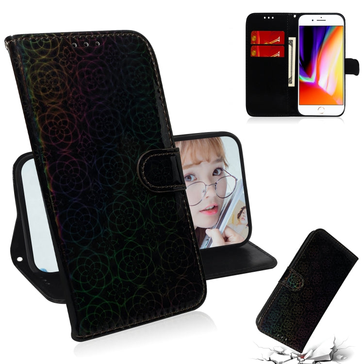 For iPhone 7 Plus / 8 Plus Solid Color Colorful Magnetic Buckle Horizontal Flip PU Leather Case with Holder & Card Slots & Wallet & Lanyard