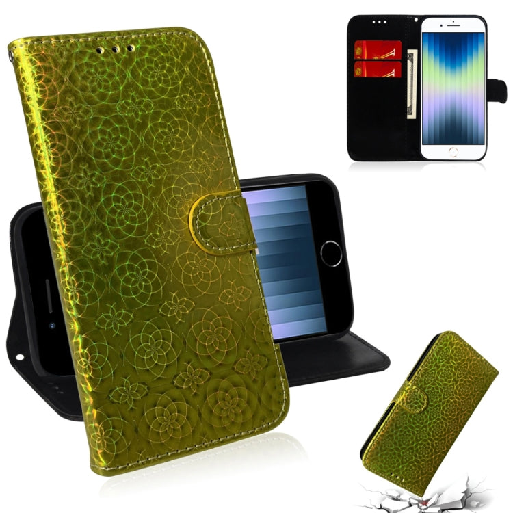 For iPhone 7 / 8 Solid Color Colorful Magnetic Buckle Horizontal Flip PU Leather Case with Holder & Card Slots & Wallet & Lanyard