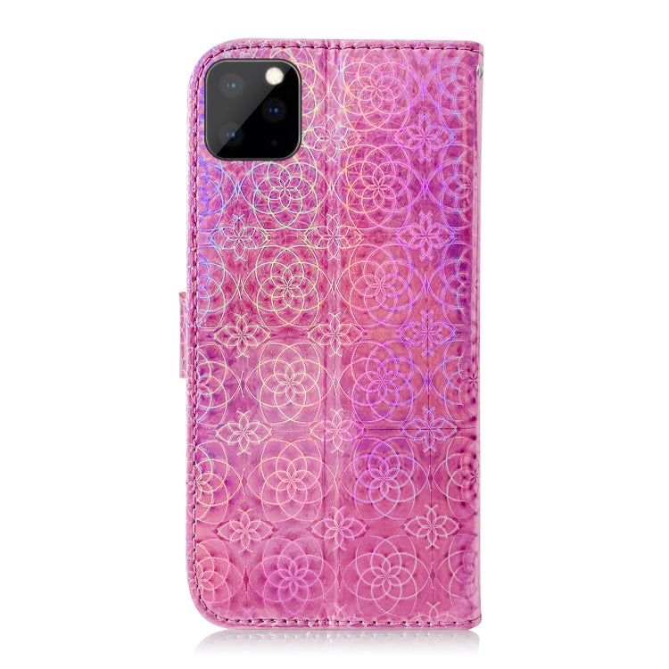 For iPhone 11 Pro Max Solid Color Colorful Magnetic Buckle Horizontal Flip PU Leather Case with Holder & Card Slots & Wallet & Lanyard
