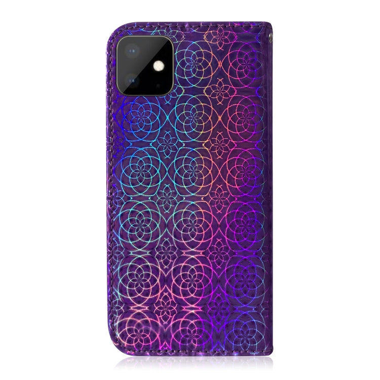 For iPhone 11 Solid Color Colorful Magnetic Buckle Horizontal Flip PU Leather Case with Holder & Card Slots & Wallet & Lanyard