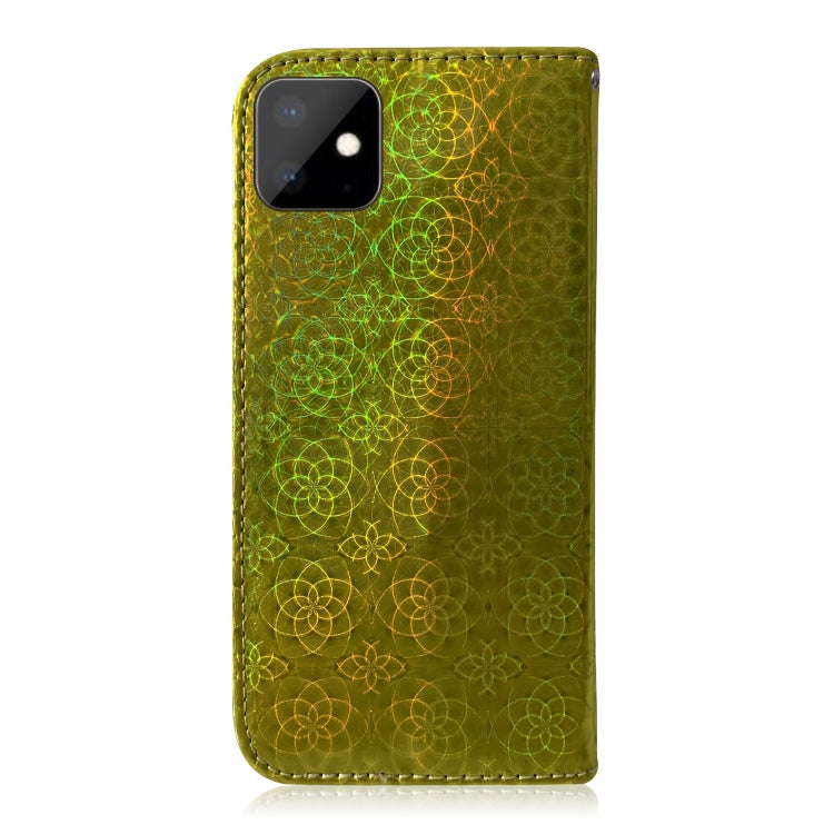 For iPhone 11 Solid Color Colorful Magnetic Buckle Horizontal Flip PU Leather Case with Holder & Card Slots & Wallet & Lanyard