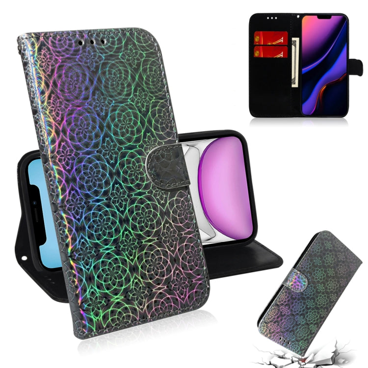 For iPhone 11 Solid Color Colorful Magnetic Buckle Horizontal Flip PU Leather Case with Holder & Card Slots & Wallet & Lanyard