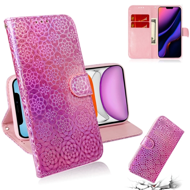 For iPhone 11 Solid Color Colorful Magnetic Buckle Horizontal Flip PU Leather Case with Holder & Card Slots & Wallet & Lanyard